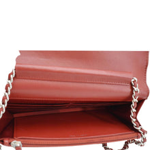 Load image into Gallery viewer, CHANEL Camellia Wallet On Chain Leather Crossbody Bag Red
