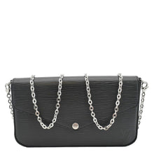 Load image into Gallery viewer, LOUIS VUITTON Felicie Pochette Epi Leather Crossbody Bag Black
