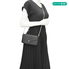 Load image into Gallery viewer, LOUIS VUITTON Felicie Pochette Epi Leather Crossbody Bag Black
