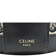 Load image into Gallery viewer, CELINE Classic Triomphe Tambour Canvas Shoulder Bag Black
