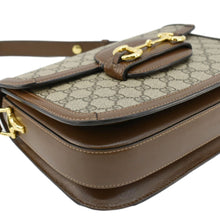 Load image into Gallery viewer, GUCCI Horsebit 1955 GG Supreme Canvas Shoulder Bag Beige 602204
