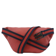 Load image into Gallery viewer, GUCCI Print Small Leather Belt Waist Bum Bag Red 527792
