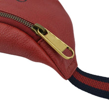 Load image into Gallery viewer, GUCCI Print Small Leather Belt Waist Bum Bag Red 527792
