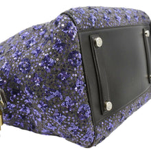 Load image into Gallery viewer, LOUIS VUITTON Sunshine Express North South Sequin Satchel Shoulder Bag Purple
