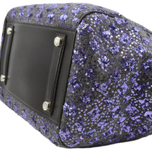 Load image into Gallery viewer, LOUIS VUITTON Sunshine Express North South Sequin Satchel Shoulder Bag Purple
