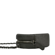 Load image into Gallery viewer, CHANEL Round Filigree Caviar Quilted Leather Crossbody Bag Black
