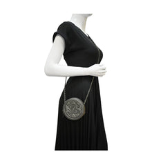 Load image into Gallery viewer, CHANEL Round Filigree Caviar Quilted Leather Crossbody Bag Black
