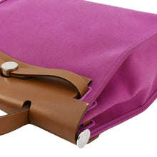 Load image into Gallery viewer, HERMES Herbag Zip Retourne 31 Toile Canvas Tote Shoulder Bag Fuchsia
