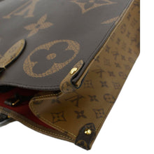 Load image into Gallery viewer, LOUIS VUITTON Onthego GM Monogram Marvel Brown Shoulder bag with left corner view
