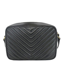 Load image into Gallery viewer, YVES SAINT LAURENT Lou Camera Chevron Leather Crossbody Bag Black
