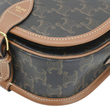 Load image into Gallery viewer, CELINE Folco Medium Triomphe Canvas Shoulder Bag Brown
