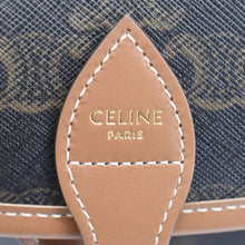 Load image into Gallery viewer, CELINE Folco Medium Triomphe Canvas Shoulder Bag Brown
