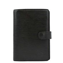 Load image into Gallery viewer, LOUIS VUITTON Ring Agenda Small Epi Leather Organizer Cover Black
