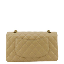 Load image into Gallery viewer, CHANEL Double Flap Medium Quilted Caviar Leather Shoulder Bag Cream
