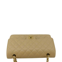 Load image into Gallery viewer, CHANEL Double Flap Medium Quilted Caviar Leather Shoulder Bag Cream
