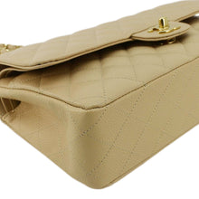 Load image into Gallery viewer, CHANEL Double Flap Medium Quilted Caviar Leather Shoulder Bag Cream
