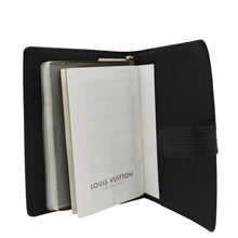 Load image into Gallery viewer, LOUIS VUITTON Ring Agenda Small Epi Leather Organizer Cover Black
