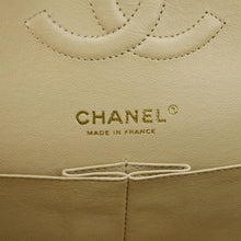 Load image into Gallery viewer, CHANEL Double Flap Medium Quilted Caviar Leather Shoulder Bag Cream
