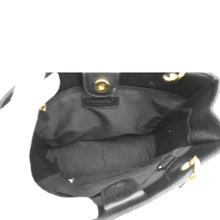 Load image into Gallery viewer, CHANEL Petite Quilted Caviar Leather Shopping Tote Shoulder Bag Black
