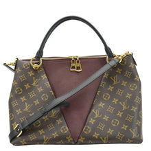 Load image into Gallery viewer, LOUIS VUITTON V MM Monogram Canvas Tote Shoulder Bag Bordeaux
