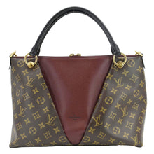 Load image into Gallery viewer, LOUIS VUITTON V MM Monogram Canvas Tote Shoulder Bag Bordeaux
