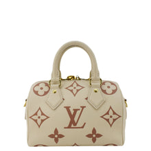 Load image into Gallery viewer, LOUIS VUITTON Speedy 20 Bandouliere Giant Monogram Empreinte Leather Shoulder Bag Cream
