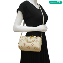 Load image into Gallery viewer, LOUIS VUITTON Speedy 20 Bandouliere Giant Monogram Empreinte Leather Shoulder Bag Cream
