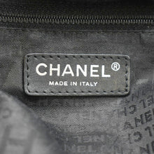 Load image into Gallery viewer, CHANEL Distressed Vintage Ligne Braid Calfskin Leather Tote Bag Black
