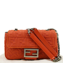 Load image into Gallery viewer, FENDI Baguette Technical Fabric FF Midi Chain front chain side look
