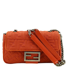 Load image into Gallery viewer, FENDI Baguette Technical Fabric FF Midi Chain front look
