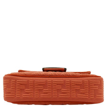 Load image into Gallery viewer, FENDI Baguette Technical Fabric FF Midi Chain Shoulder Bag Orange
