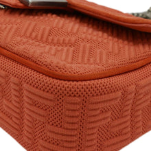 Load image into Gallery viewer, FENDI Baguette Technical Fabric FF Midi Chain Shoulder Bag Orange
