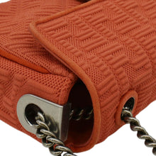 Load image into Gallery viewer, FENDI Baguette Technical Fabric FF Midi Chain Shoulder Bag Orange
