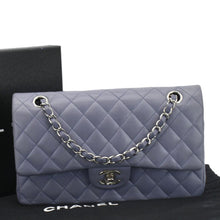 Load image into Gallery viewer, CHANEL Classic Double Flap Quilted Leather Shoulder Bag Lavender
