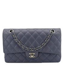 Load image into Gallery viewer, CHANEL Classic Double Flap Quilted Leather Shoulder Bag Lavender
