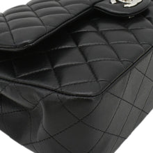 Load image into Gallery viewer, CHANEL Classic Medium Double Flap Quilted Leather Shoulder Bag Black
