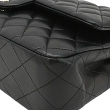 Load image into Gallery viewer, CHANEL Classic Medium Double Flap Quilted Leather Shoulder Bag Black
