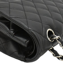 Load image into Gallery viewer, CHANEL Classic Medium Double Flap Quilted Leather Shoulder Bag Black
