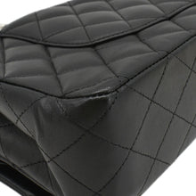 Load image into Gallery viewer, CHANEL Classic Medium Double Flap Quilted Leather Shoulder Bag Black
