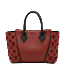 Load image into Gallery viewer, LOUIS VUITTON W BB Tote Monogram Velours Tote Shoulder Bag Red
