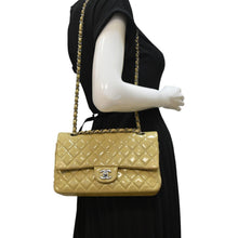 Load image into Gallery viewer, CHANEL Classic Jumbo Double Flap Quilted Leather Shoulder Bag Beige
