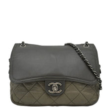 Load image into Gallery viewer, CHANEL In The Mix Flap Quilted Leather Shoulder Bag Grey
