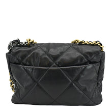 Load image into Gallery viewer, CHANEL 19 Flap Quilted Lambskin Leather Shoulder Bag Black
