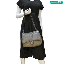 Load image into Gallery viewer, CHANEL In The Mix Flap Quilted Leather Shoulder Bag Grey
