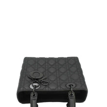 Load image into Gallery viewer, CHRISTIAN DIOR Lady Dior Ultra Matte Cannage Calfskin Leather Shoulder Bag Black
