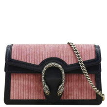 Load image into Gallery viewer, GUCCI Dionysus Mini Corduroy Crossbody Bag Pink front look\
