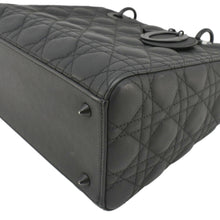 Load image into Gallery viewer, CHRISTIAN DIOR Lady Dior Ultra Matte Cannage Calfskin Leather Shoulder Bag Black
