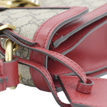 Load image into Gallery viewer, GUCCI Queen Margaret Bee GG Supreme Canvas Shoulder Bag Red 476541
