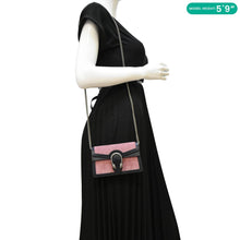 Load image into Gallery viewer, GUCCI Dionysus Mini Corduroy Crossbody Bag Pink dummy look
