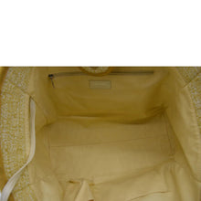 Load image into Gallery viewer, CHANEL Deauville Tweed Canvas Shopping Tote Shoulder Bag Yellow
